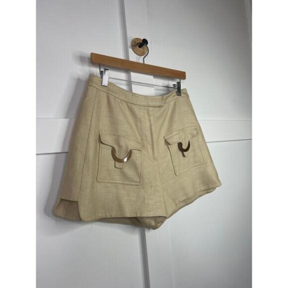 NWT Alexis Fio Cargo High Rise Waist Natural Tan Pocket Short Size: XL - Picture 3 of 8